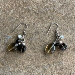 Brown Tone Sterling Silver Earrings